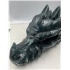 Image 9 : 6 X 3 INCH MOSE AGATE DRAGON SKULL