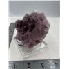 Image 3 : 3.2 x 2.9 INCH PURPLE FLUORITE SPECIMEN