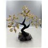 Image 1 : 8 x 7 INCH CITRINE  ( HEATED AMETHYST ) WITH AMETHYST BASE BONSAI CRYSTAL TREE HANDMADE