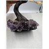 Image 6 : 8 x 7 INCH CITRINE  ( HEATED AMETHYST ) WITH AMETHYST BASE BONSAI CRYSTAL TREE HANDMADE