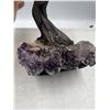 Image 7 : 8 x 7 INCH CITRINE  ( HEATED AMETHYST ) WITH AMETHYST BASE BONSAI CRYSTAL TREE HANDMADE