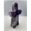 Image 2 : 5 X 2.9 INCH  AMETHYST ANGEL CARVING STATUE HANDMADE