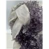 Image 8 : 8 X 3.3 INCH AMETHYST CLUSTER WITH CALCITE POINTS