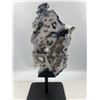 Image 5 : 7 INCH BLACK AND WHITE NATURAL FORMATION AGATE SLICE