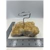 Image 1 : 5.6 X 4 INCH  CITRINE  ( HEATED AMETHYST )  CLUSTER DECORATION HOLDER ( HEATED AMETHYST )