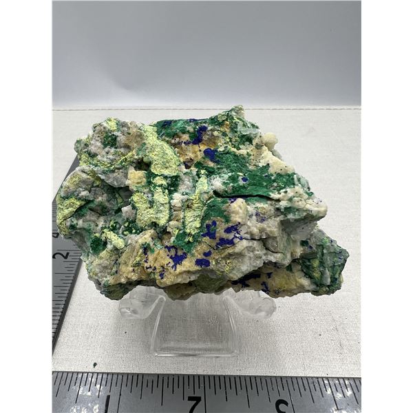 3.38 INCH  GREEN BLUE AZURITE SPECIMEN