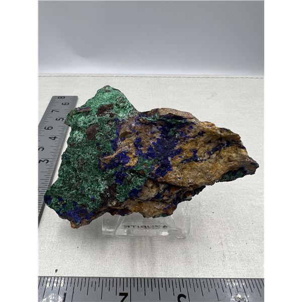 4 INCH  BLUE GREEN AZURITE SPECIMEN