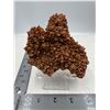 Image 1 : 4.3 X 4 INCH ORANGE CALCITE FLOWER FORMATION