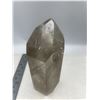 Image 2 : 6.7 X 2.3 INCH SMOKY QUARTZ TOWER WITH GREEN GARDEN INCULSION