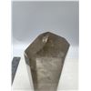 Image 9 : 6.7 X 2.3 INCH SMOKY QUARTZ TOWER WITH GREEN GARDEN INCULSION
