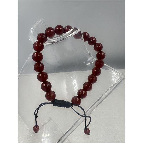 BRAND NEW 8 MM CARNELIAN  BRACELET STRING