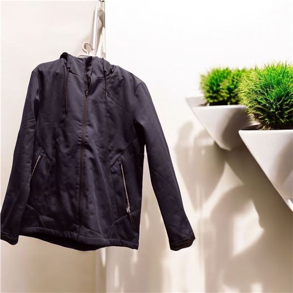 Black  Zipper with hood for Men Size XL