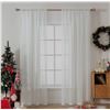 Image 1 : White Aesthetic Curtains 2 pieces