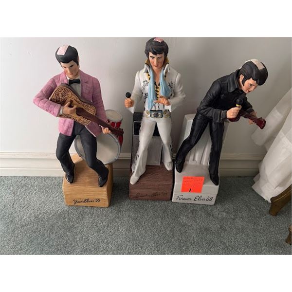 Elvis musical decanters one has contents seal broken