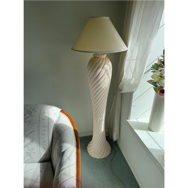 Pottery floor lamp