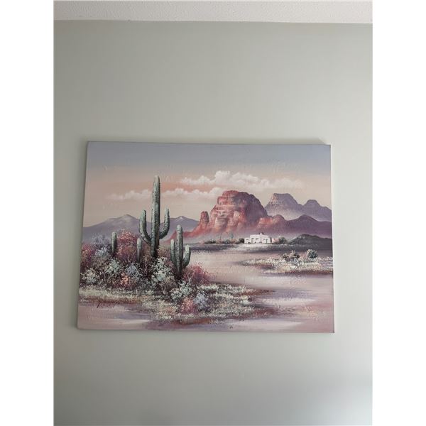 Oil painting depicted from a desert Landscape Robinson