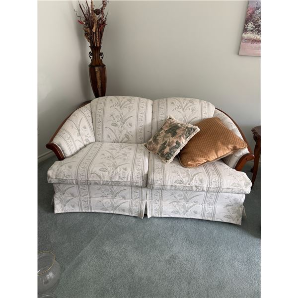 Loveseat with cushions