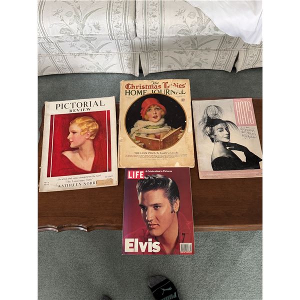 Pictorial review May 1930 Christmas ladies home journal December 1926 hats July 1954 life magazine E