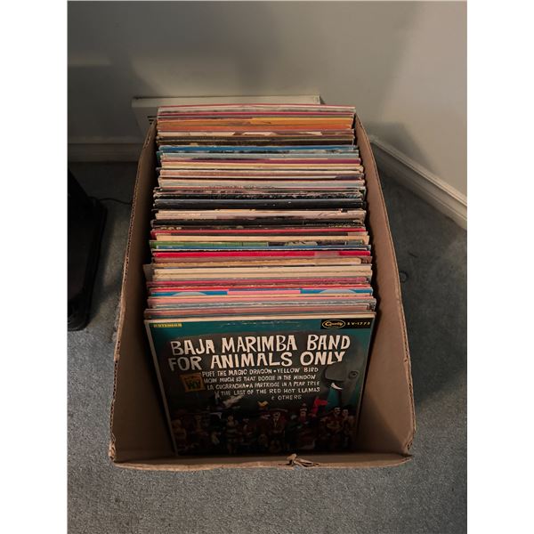 Assorted records American, graffiti, Tom Cochrane, and many more