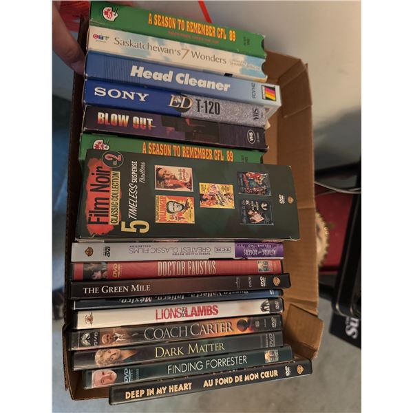 VHS and DVDs