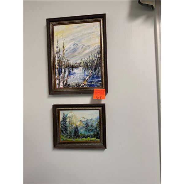 Oil on board pictures