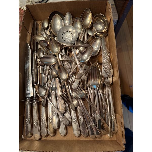 Rodger Brothers flatware, carving fork and knife, etc.