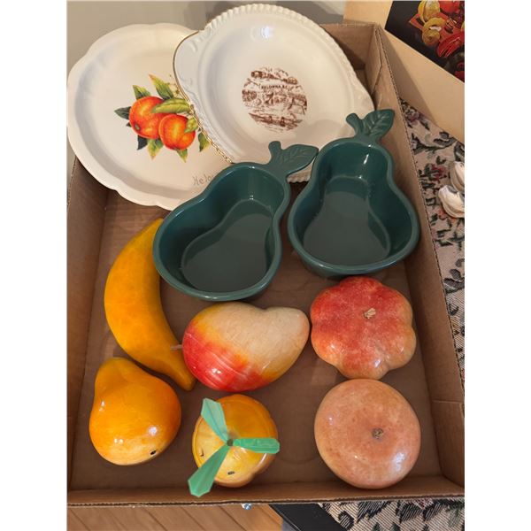 Marble, fruit and other items, kelowna collector plate