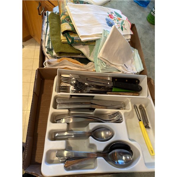 Flatware and kitchen linens