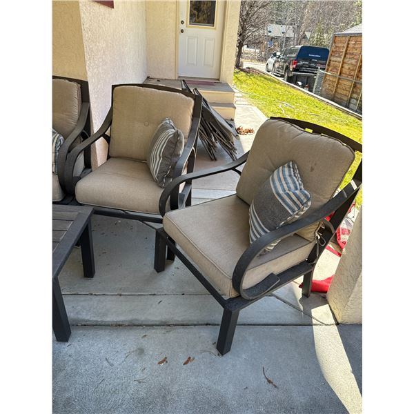 Hampton bay  patio chairs and Cusions