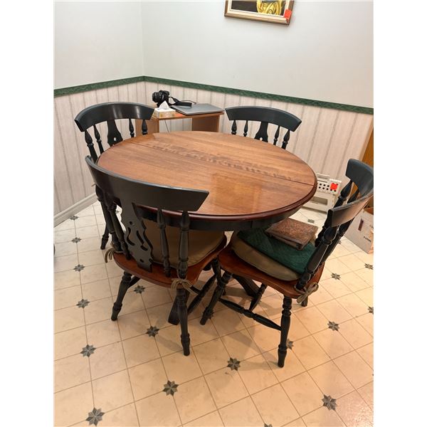 pedestal table 4 chairs