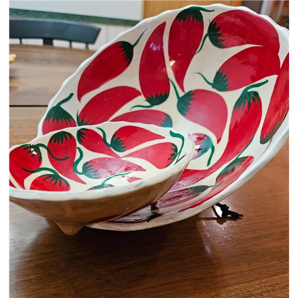 Mexican pottery serving dishes