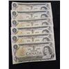 Image 1 : 7x $1 Canadian bills