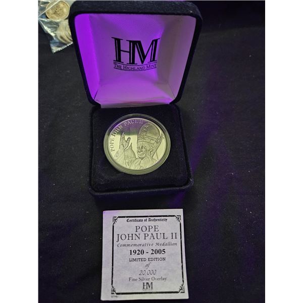 Pope john Paul Silver coin