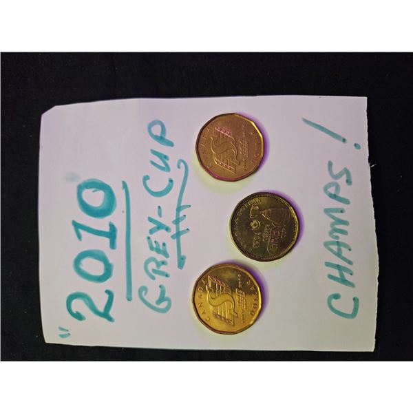 3x Canadian dollar coins