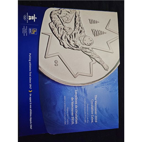 Set of 2010 Vancouver olympic coins.