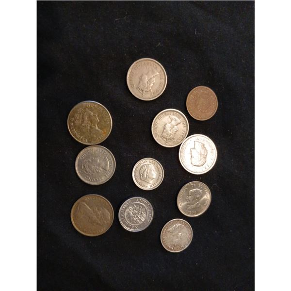 Assorted coins