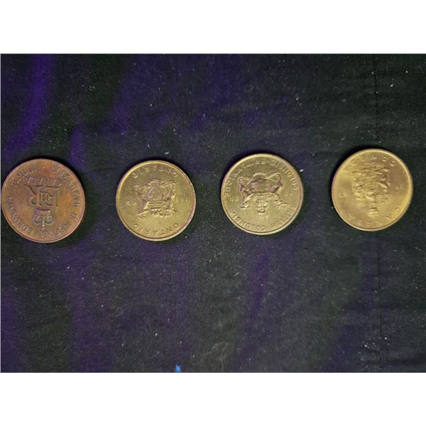 Assorted Canadian coins