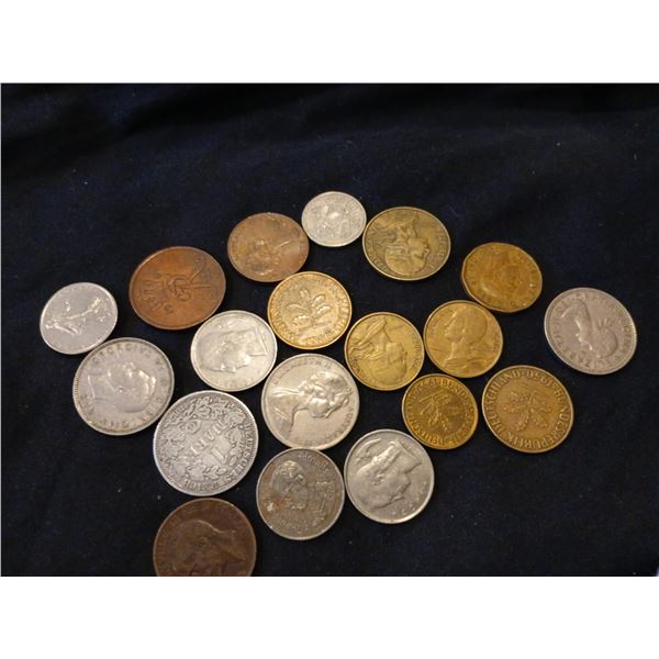 Assorted coins