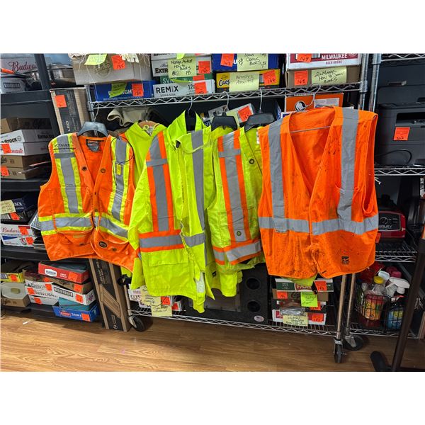 Hi vis vest and jacket and hoodie