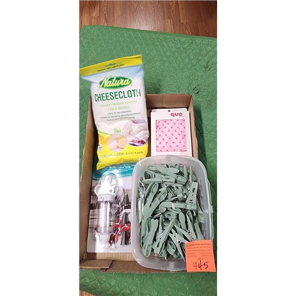 Laundry and kitchen related items