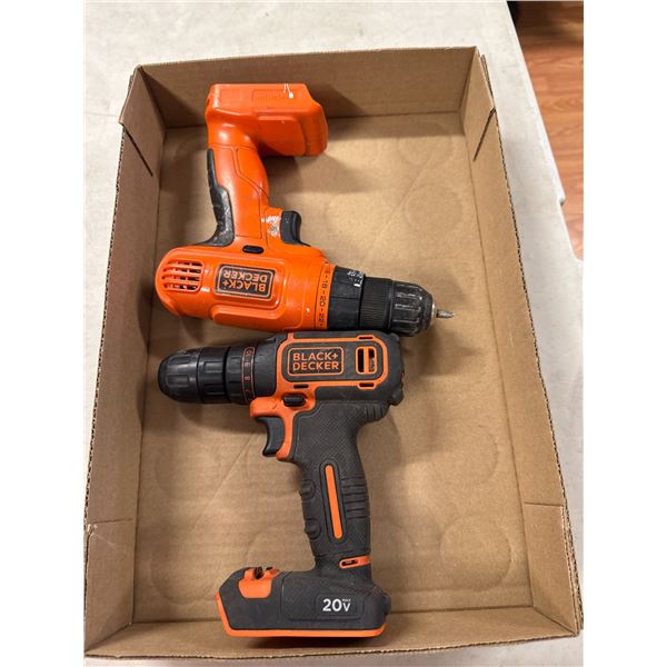 Black & Decker drills no batteries, no chargers