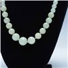 Image 2 : Jade Beaded Strand Necklace, Graduated Beads