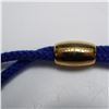 Image 4 : Halcyon Days Enamel & Cord Bracelet, Blue & Gold Hearts