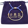 Image 5 : Halcyon Days Enamel & Cord Bracelet, Blue & Gold Hearts