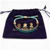 Image 3 : Halcyon Days Teal Enamel Bracelet, Gold-Plated Adjustable Bangle