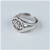 Image 2 : Sterling Silver Ring with Decorative Pattern