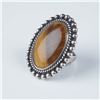 Image 2 : Tiger Eye Stone and Silver Tone Ring