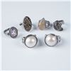 Image 1 : 6pc Sterling and Semi-Precious Stone Rings