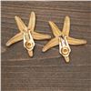 Image 2 : Pair of Gold-Tone Starfish Clip-On Earrings