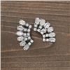 Image 1 : Weiss Rhinestone Clip-On Earrings